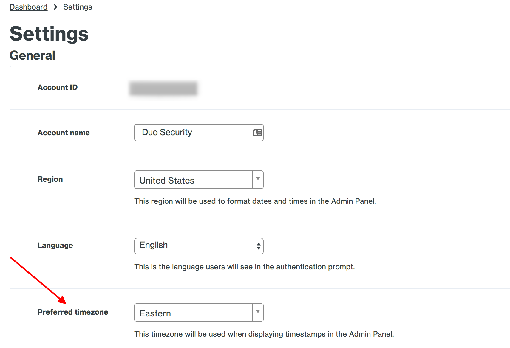 Which timezone is used for Directory Sync?