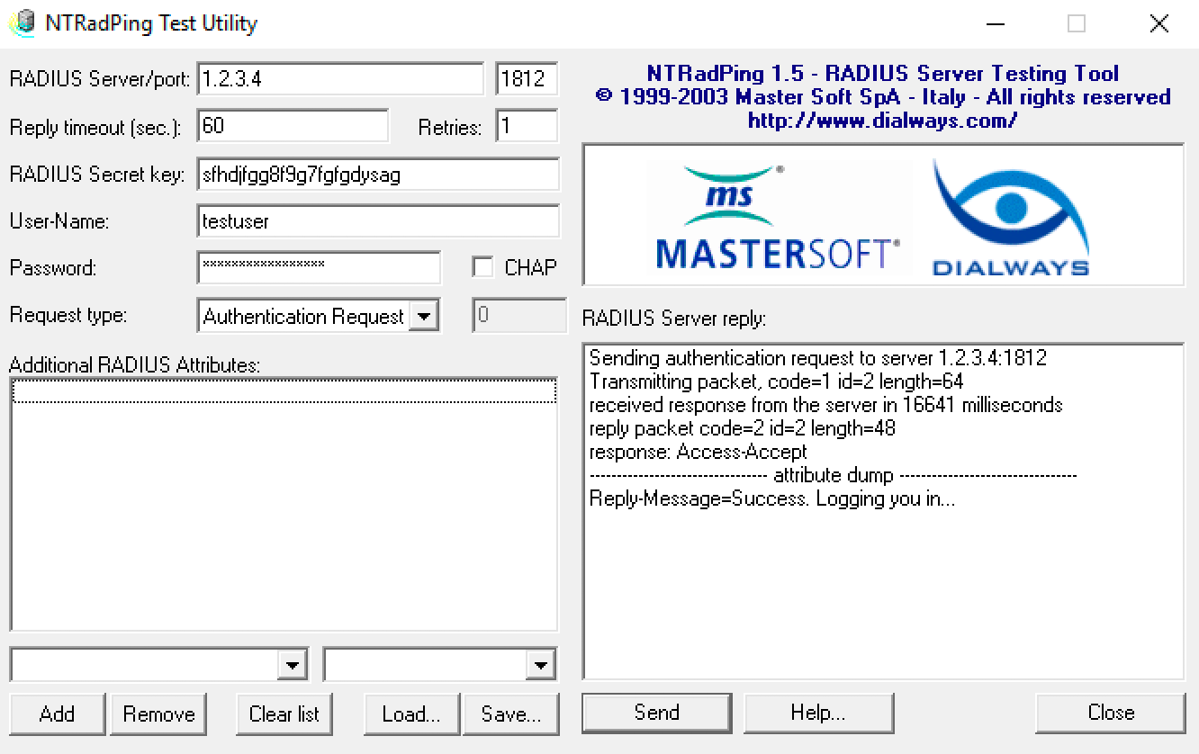 How can i troubleshoot radius authentication with the duo